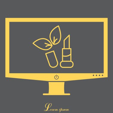 Ruj çizgisi simgesi