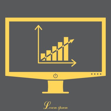 İş grafiği web satırı simgesi