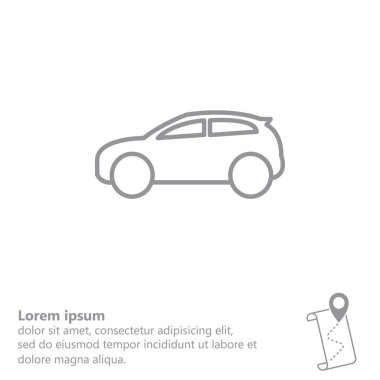 Arabayı düz simgesi