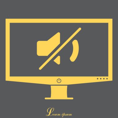 Sessiz ses satırı simgesi