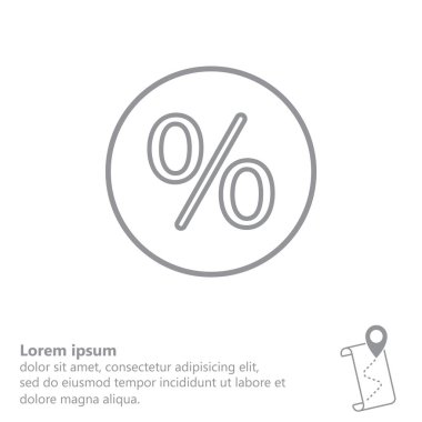 yüzde işareti web simgesi