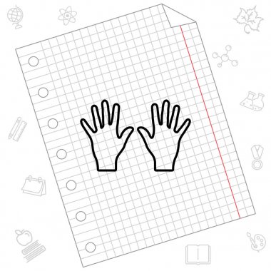  Sol ve sağ el simgesi