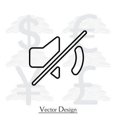 Sessiz ses satırı simgesi