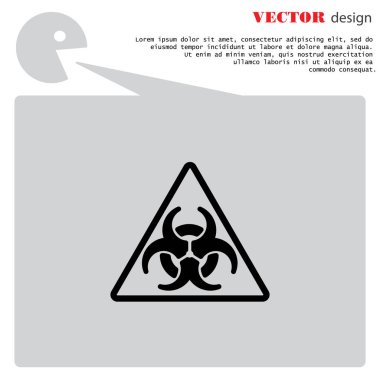 Radyasyon tehlikesi web simgesi