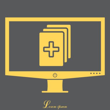 Tıbbi kayıtları web simgesi