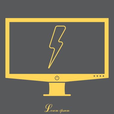 Yıldırım satırı simgesi