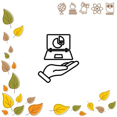 El simgesi içinde laptop