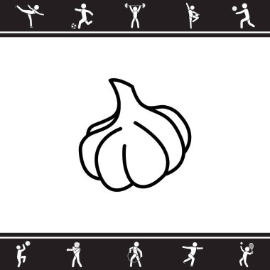 Sarımsak çizgisi simgesi