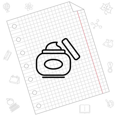 krem satırı simgesi