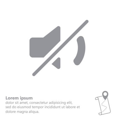 Sessiz ses satırı simgesi