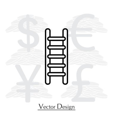 Merdiven düz simgesi