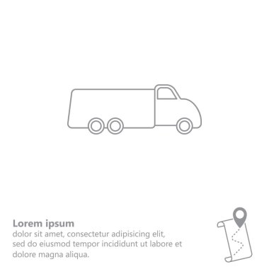 kamyon satırı simgesi