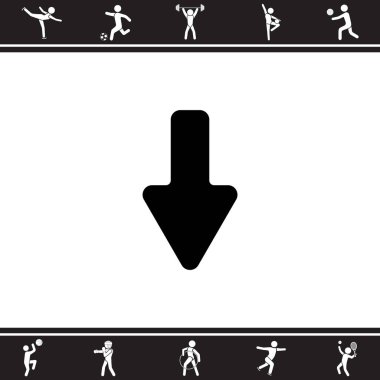 Satırı simgesi aşağı ok