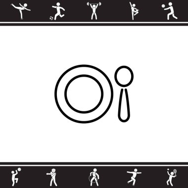 Tabak ve kaşık simgesi