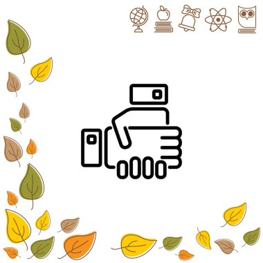 el sıkışma satırı simgesi