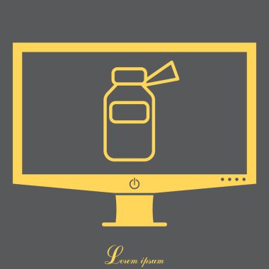 İlaç şişesi satırı simgesi