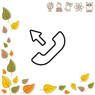  Giden arama Web simgesi