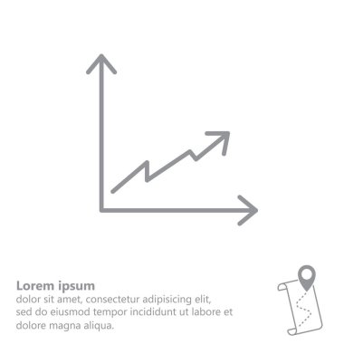 İş grafiği web satırı simgesi