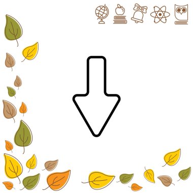 düz simgesi aşağı ok