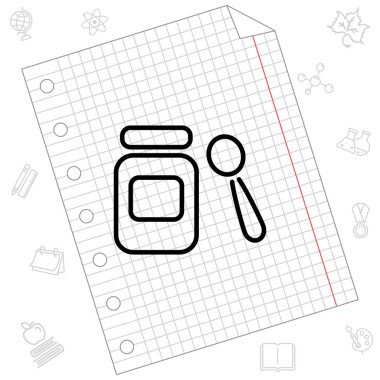 Web satırı simgesi. Bebek maması 