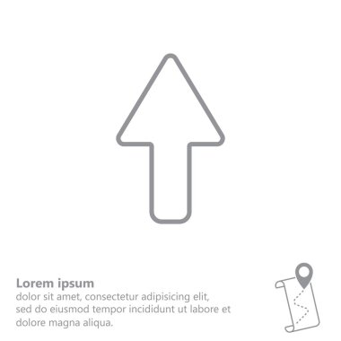 satırı simgesi yukarı ok