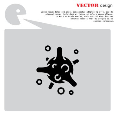 Bakteri, virüs web simgesi