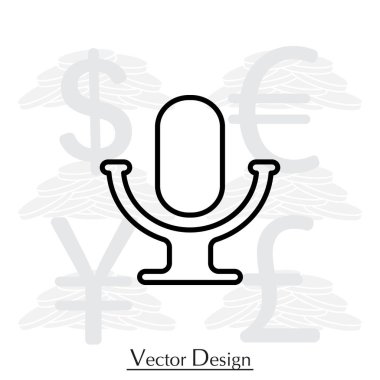 mikrofon simgesi illüstrasyon