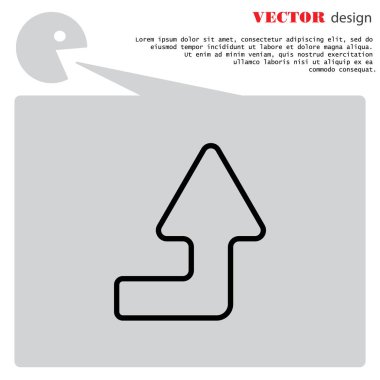 düz simgesini sağ ok