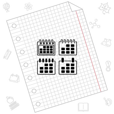 Takvim satırı simgesi