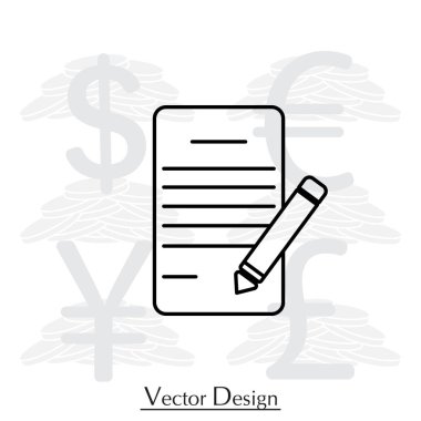  Defteri ve kalem simgesini