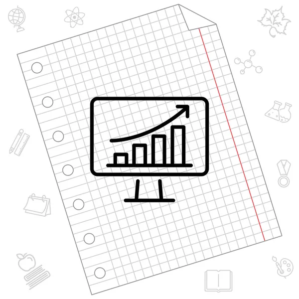 İş grafiği web satırı simgesi