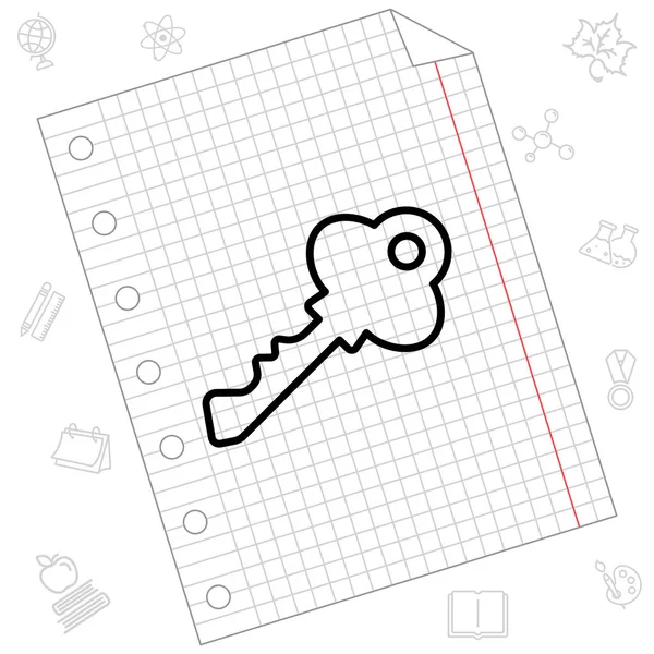 Web icoon sleutel — Stockvector
