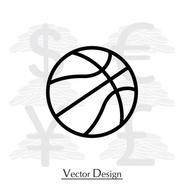 Баскетбольная икона — стоковый вектор