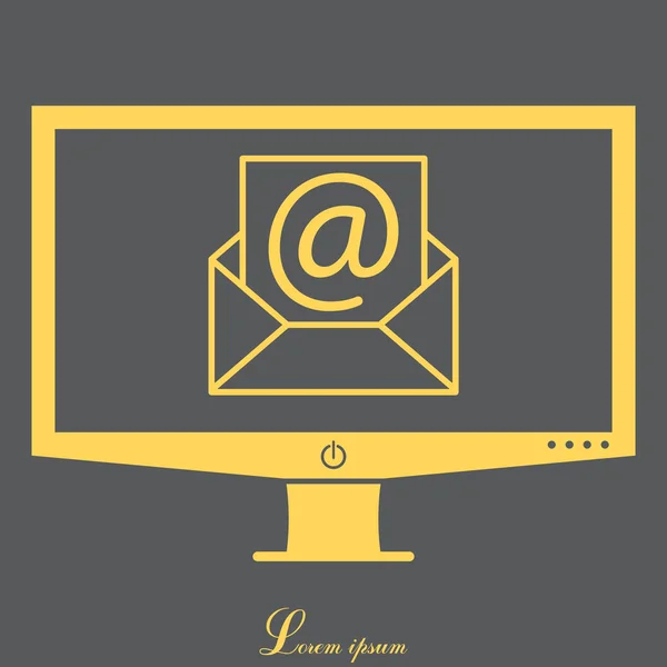 Envelope message icon — Stock Vector