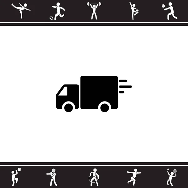 Ícone caminhão de entrega — Vetor de Stock