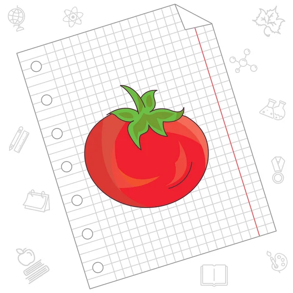 Tomat ikon illustration — Stock vektor