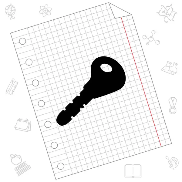 Schlüssel zum Web-Symbol — Stockvektor