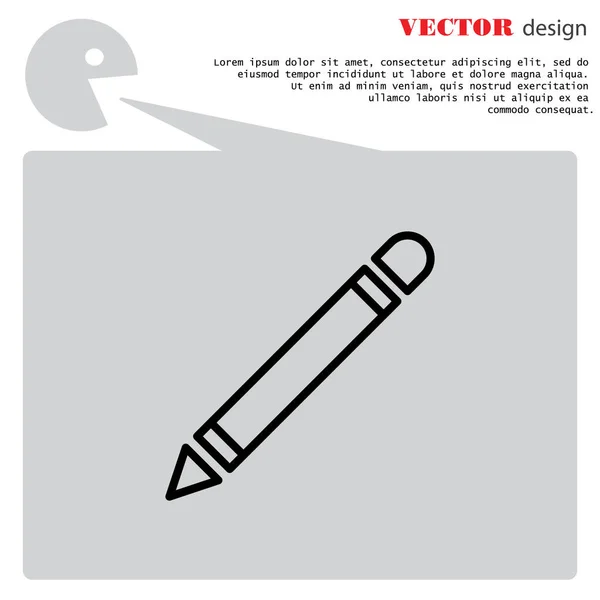 Bleistift-Websymbol — Stockvektor
