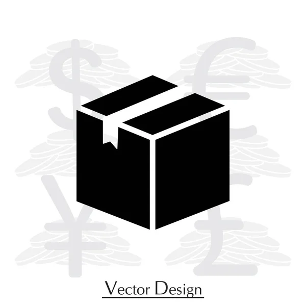 Boîte icône illustration — Image vectorielle