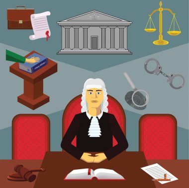 Yargıç infographics meslek