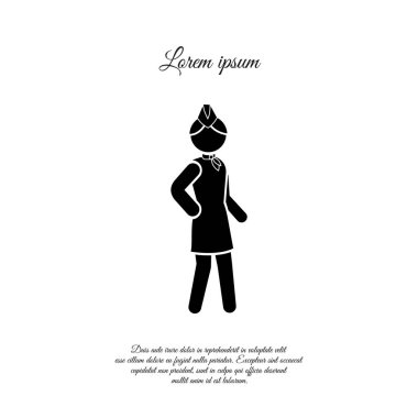 Hostes siyah simgesi