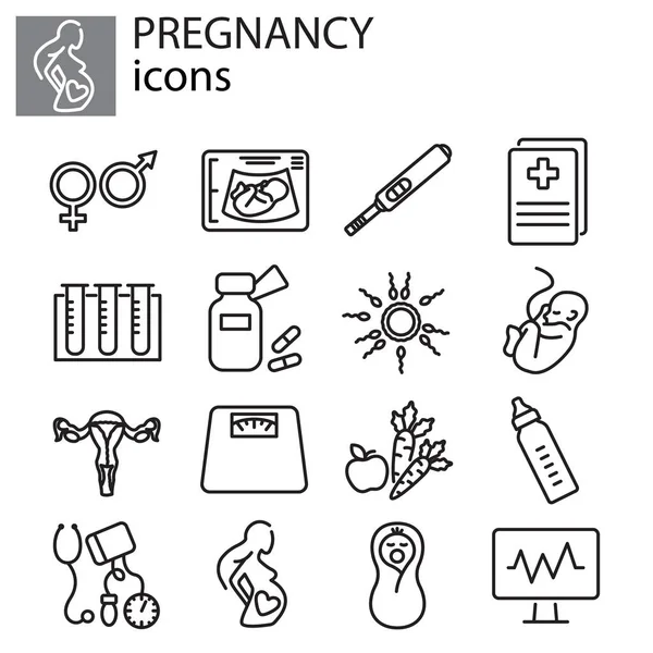 Gebelik web Icons set