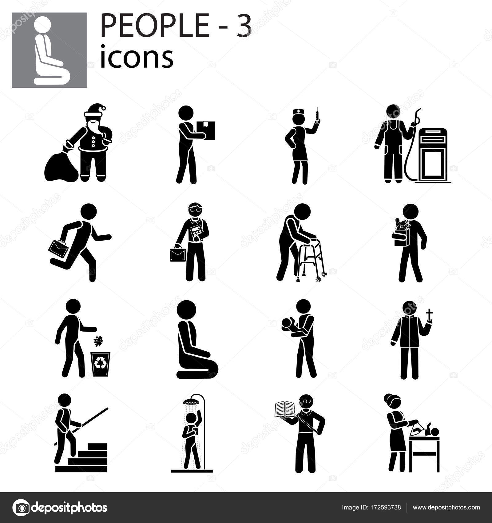 People icon set Stock Vector Image by ©PPVector 172593738
