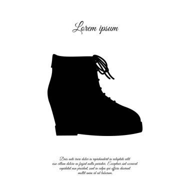 Kadınlar platform ayakkabı simgesi