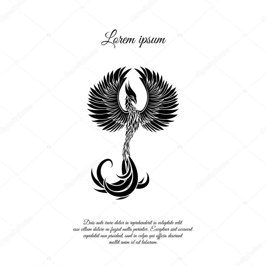 Phoenix flat icon, vector design