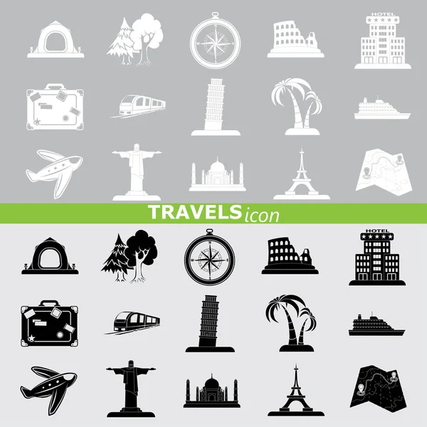 Icono de viaje conjunto — Archivo Imágenes Vectoriales