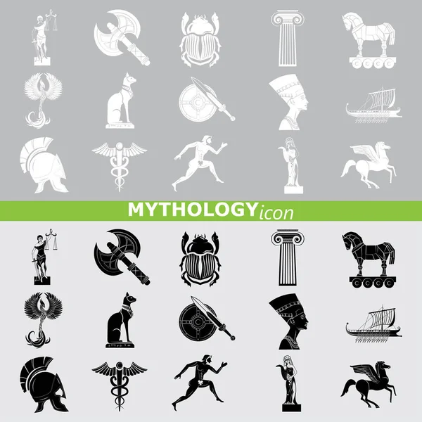 Mythology icon set — Stock Vector