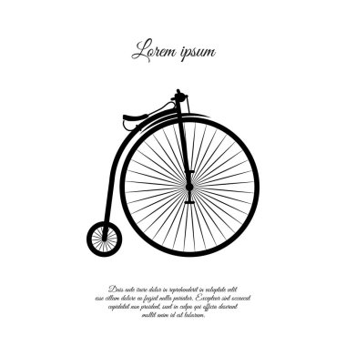 Penny-Farthing, vintage Bisiklet simgesi