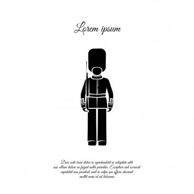 İngilizce koru. Beefeater, adam simgesi