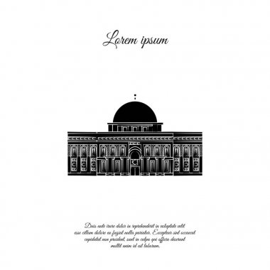 Al Aqsa. Cami Jerusalem simgesi